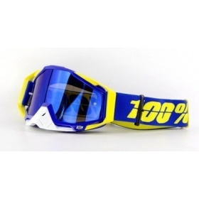 Krosiniai 100% RACE BLUE / YELLOW akiniai