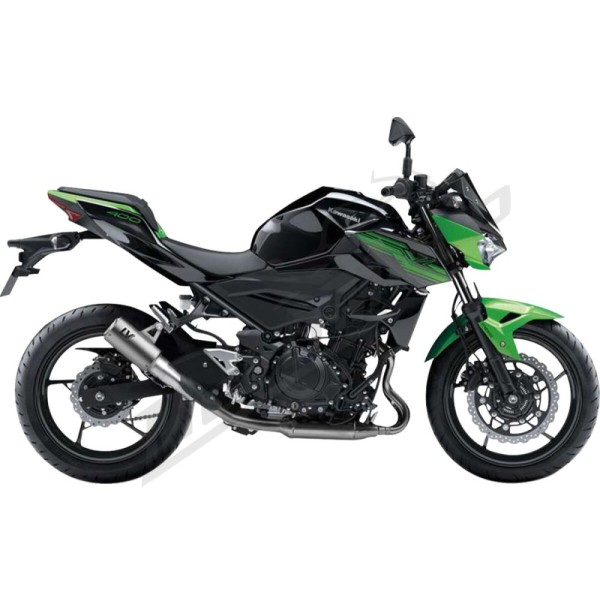 LEOVINCE "LV Corsa" titano slip-On duslintuvas KAWASAKI Z 400-500 19-25/EX 400 18-23
