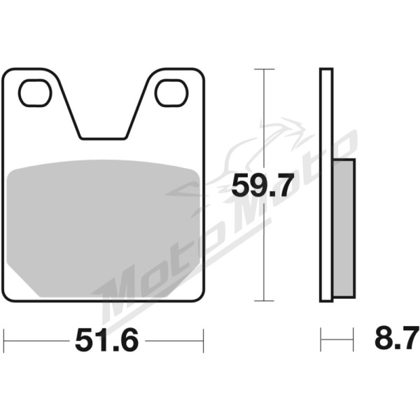 SBS HF Street 733HF Ceramic Organic Brake Pads Yamaha YZF-R1 / R7 700-1000cc 98-22