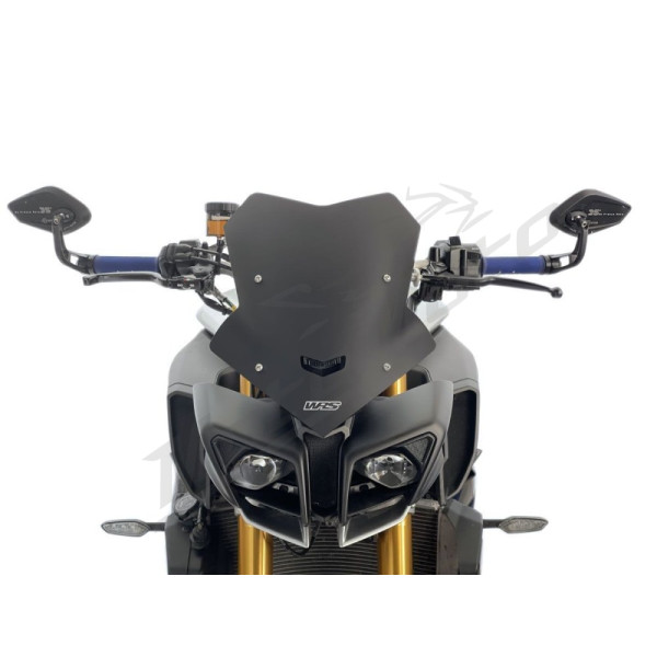 WRS YA026NO SPORT Priekinis stiklas Matinis Juodas Yamaha MT-10 16-21