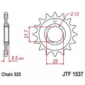 Priekinė žvaigždutė JTF1537RB