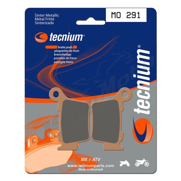 TECNIUM MX/ATV Sintered Metal Brake pads MO291 Triumph / Ducati / Gas Gas / KTM / Husqvarna / Sherco  85/530 03-26