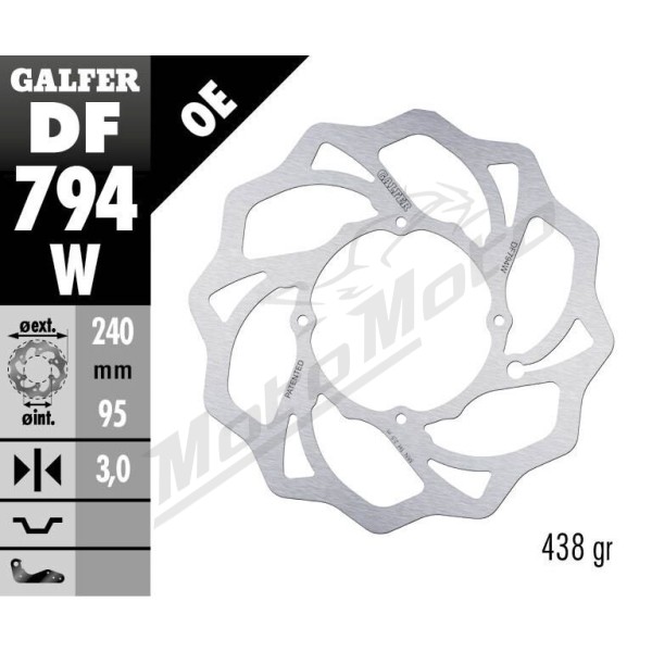 GALFER Wave® Front Brake Rotor GasGas / Husqvarna / KTM 85-150cc 09-24