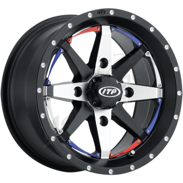 ITP Cyclone Wheel 15x7 4/110 5+2 Black Matte