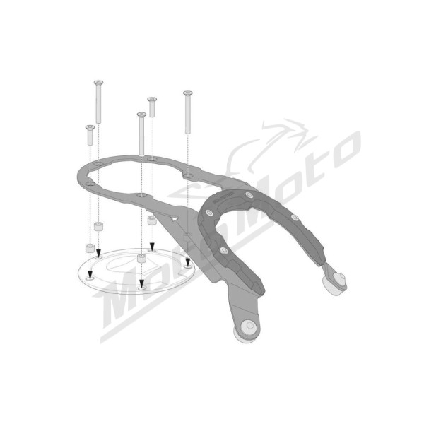 SW-MOTECH PRO Kuro bako krepšio sistemos laikiklis Honda VFR 800 15-20