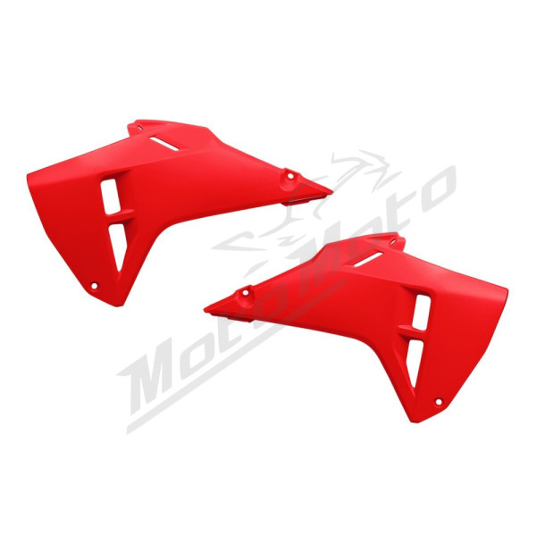 UFO Raudoni radiatoriaus šoniniai plastikai Honda CRF 250-450cc 21-25