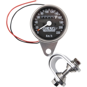 DRAG SPECIALTIES Universal 2.4" Mini Mechanical Speedometer