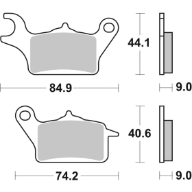 SBS HF Street Ceramic Brake Pads Front 223HF Suzuki / Yamaha 125-300 14-24