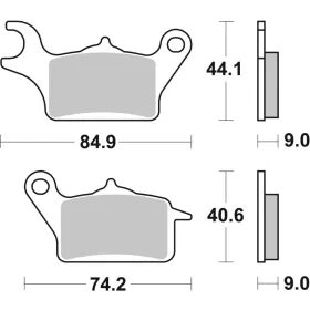 SBS HF Street Ceramic Brake Pads Front 223HF Suzuki / Yamaha 125-300 14-24