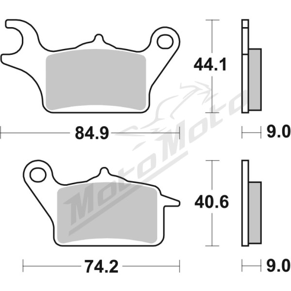 SBS HF Street Ceramic Brake Pads Front 223HF Suzuki / Yamaha 125-300 14-24