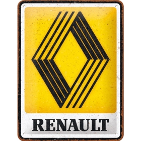 Metal tin sign RENAULT LOGO 15x20