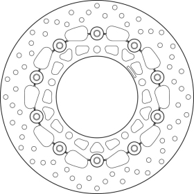 BREMBO Serie Oro apvalus plaukiojantis stabdžių diskas priekinis SUZUKI SV / VLR 650-1800cc 2007-2024