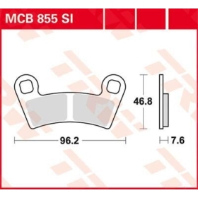 TRW SI Series Sindered Off-Road Brake Pads Polaris Scrambler / Sportsman 400-1000cc 09-24