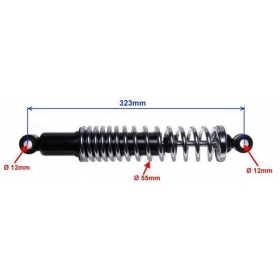 Rear shock absorbers WSK 125cc Universal 323mm Ø12 2pcs