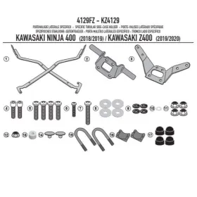 KAPPA Rear storage box bracket Kawasaki Ninja / Z 400 18-22