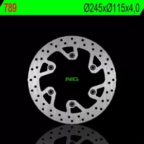 NG BRAKES 789 Rear Round Fixed Brake Disc FANTIC XE / XEF / XX / XXF / YAMAHA WR / YZ 125-450 02-21