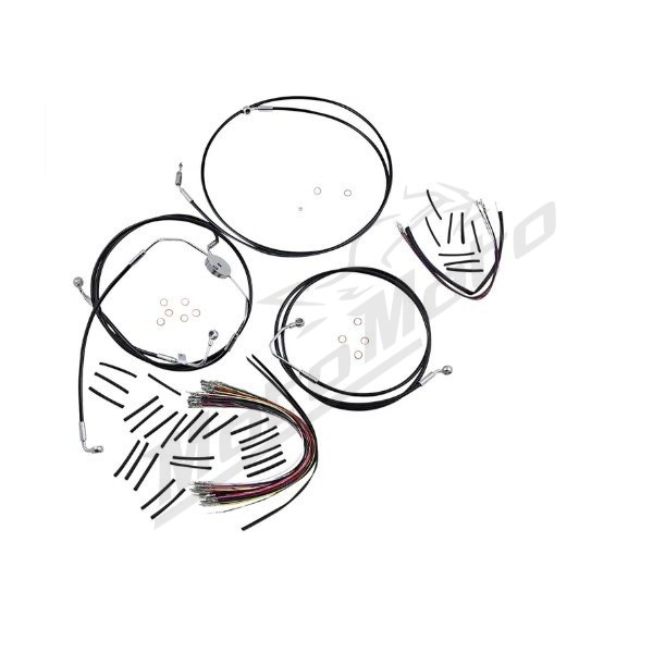 MAGNUM SHIELDING XR Trosų / lynų / elektros laidų prailginimo kompl. chromuotas 38/43cm Harley Davidson FLTRSE / FLTRUSE / FLTRXSE 1800 09-12
