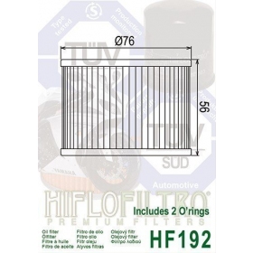 Oil filter HIFLO HF192 TRIUMPH DAYTON/ TRIDENT/ TIGER/ LEGEND 750-1200cc 1991-2003