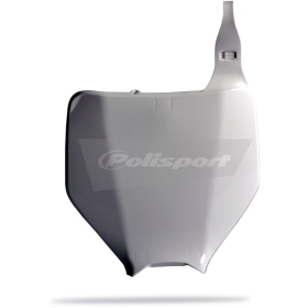 Polisport priekinis numerio plastikas Kawasaki KX/ Suzuki RMZ 125/450cc 03-08 Balta