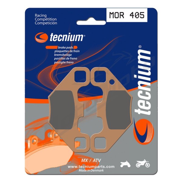 TECNIUM Racing MX/ATV Sintered Metal Brake pads MOR405 Polaris RZR / Phoenix 170/200 09-20