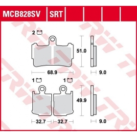 BRAKE PADS TRW MCB828SV ROUTE