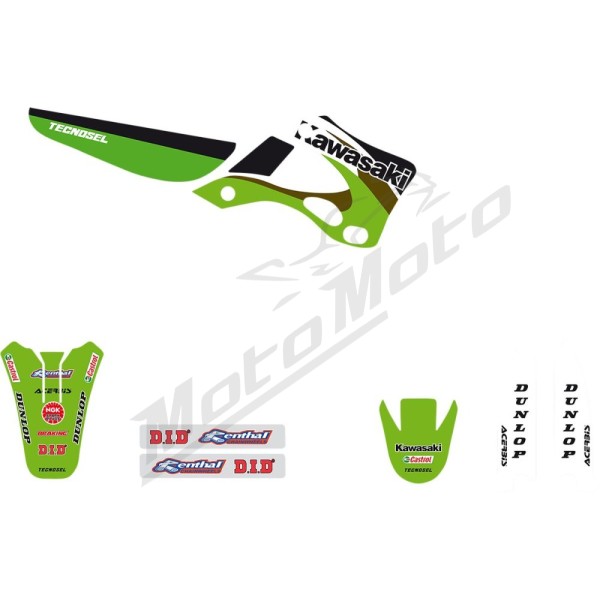 TECNOSEL Grafikos rinkinys Kawasaki KX 125-250cc 99-02