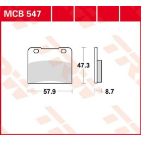 TRW MCB547 Brake Pads Suzuki RG 250cc 86-88