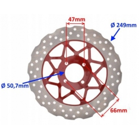 Front brake disc JUNAK 905 Ø249x50,7mm