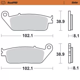 Moto-Master stabdžių trinkelės Cagiva / Honda / Kawasaki / Kymco / Suzuki / Triumph / Yamaha 125-1500 86-21