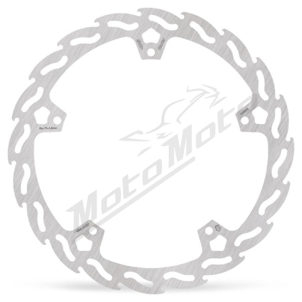 MOTO-MASTER Flame Front Right Fixed Rotor KTM Duke 125/390 2024