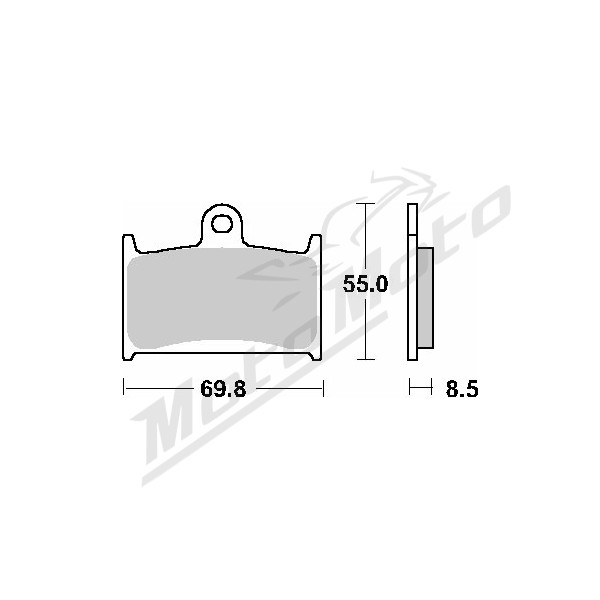 Sbs kh145 / kh236 evo sinter brake pads Suzuki / Yamaha 125-750 88-05