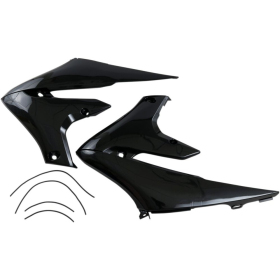 UFO Replacement Radiator Shrouds Yamaha WR F / YZ F / YZ FX 250-450cc 18-> Black