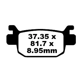 EBC SFA Brake Pads HONDA / PEUGEOT 125-400cc 05-22