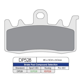 DP BRAKES Standard Sintered Metal Brake Pads Aprilia / Benelli / BMW / Can Am / CCM / CF Moto / Ducati / Kawasaki / KTM / Kymco / Triumph 397-2458cc 13-25 