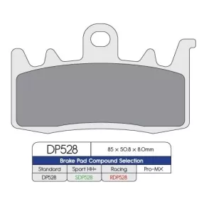 DP BRAKES Standard Sintered Metal Brake Pads Aprilia / Benelli / BMW / Can Am / CCM / CF Moto / Ducati / Kawasaki / KTM / Kymco / Triumph 397-2458cc 13-25 