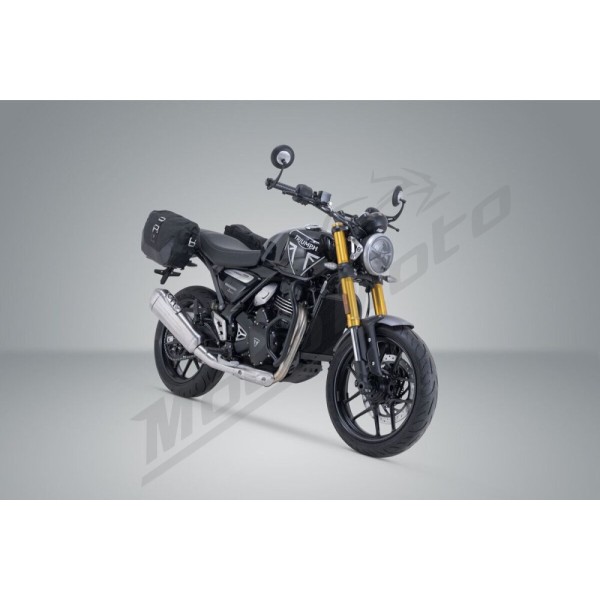 SW-MOTECH Legend Gear LC1 & LC 2 Side Bag System Black Edition Triumph Scrambler / Speed 400 24-25