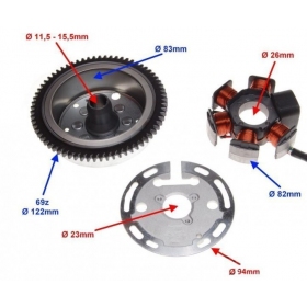 Stator ignition + flywheel AM6 / DERBI 50 2T 