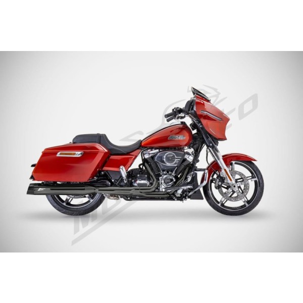 ZARD 4.5 Inches Slash-Cut Slip-Ons Mufflers Harley Davidson FLH / FLHR / FLHX / FLTRX / FLTRXSE 1750-1977cc 17-24