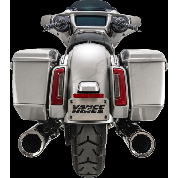 VANCE & HINES Hi-Output Slip-On Mufflers Chrome Harley Davidson FLTRXSE / FLTRK / FLHXS / FLHRXS / FLHR 1750-1977cc 17-25