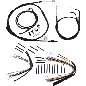 BURLY BRAND Ape Hangers handlebars Cables / Lines Kit Harley Davidson 1584cc 2007-2010