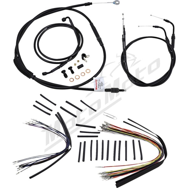 BURLY BRAND Ape Hangers handlebars Cables / Lines Kit Harley Davidson 1584cc 2007-2010