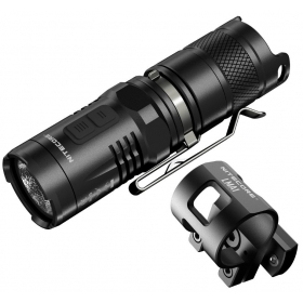 Flashlight NITECORE MT10C 920lm + LMA1 mount on helmet