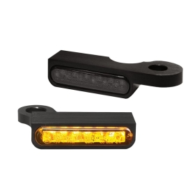 HEINZ BIKES LED Handlebar Turn Signals Harley Davidson FXDB / XL 883/1200 14-22