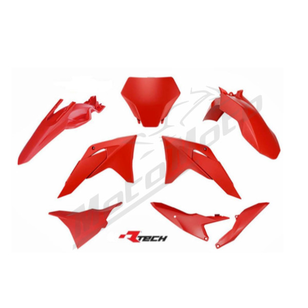 Racetech plastikų kompl. GAS GAS MC 65 24-25 Raudona