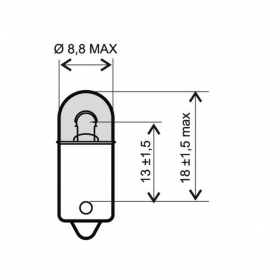 Light bulb BA9 6V/4W