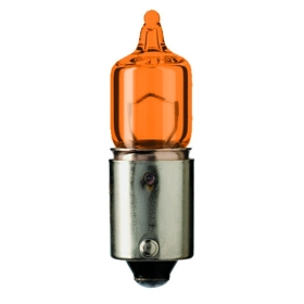 Flosser Lemputė HY6W 12V 6W BAZ9s Amber  