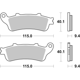 SBS HF Street Ceramic Brake Pads Front 147HF Honda FES 125-150 98-06