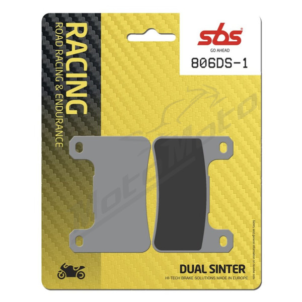 SBS DS Racing 806DS-1 Dual Sintered Brake Pads Kawasaki / Suzuki 600-1800cc 04-21