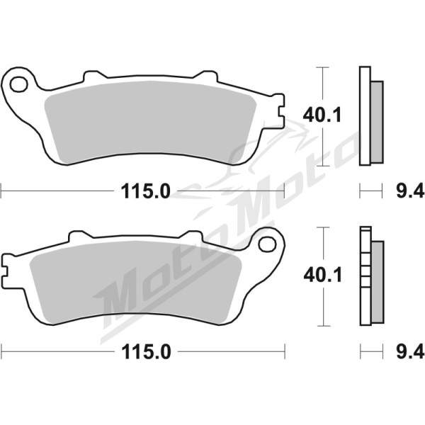 SBS HF Street Ceramic Brake Pads Front 147HF Honda FES 125-150 98-06