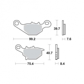 Brake pads MALOSSI MCB679 SPORT